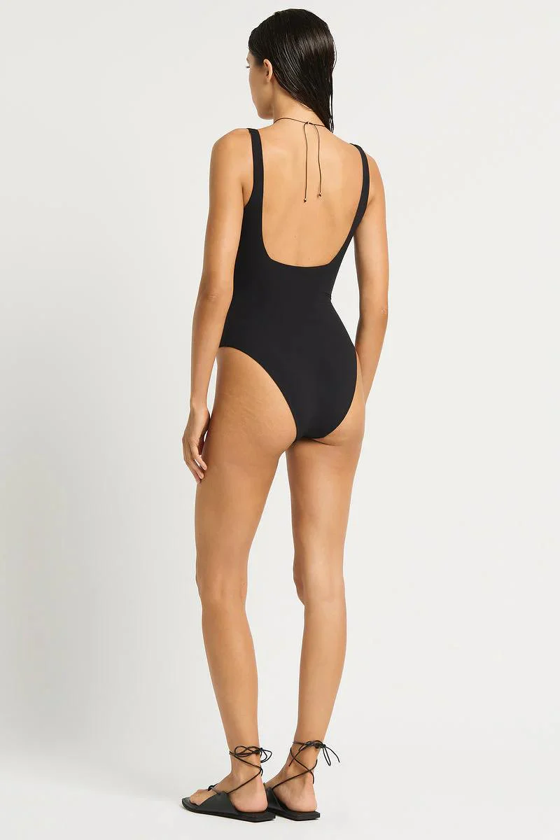 Black/Coconut The Melody Reversible One Piece - Image 3