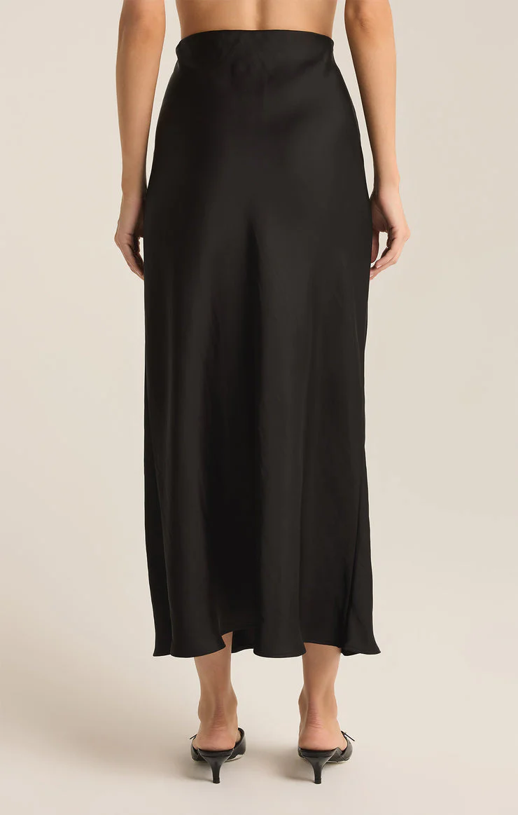 Black Europa Poly Sheen Skirt - Image 3