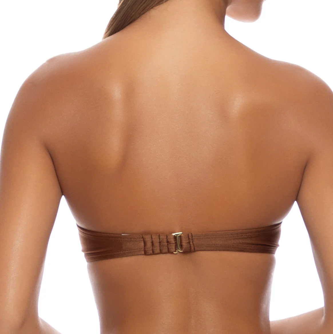 Cosita Buena Brown Underwire Push Up Bandeau Top - Image 2