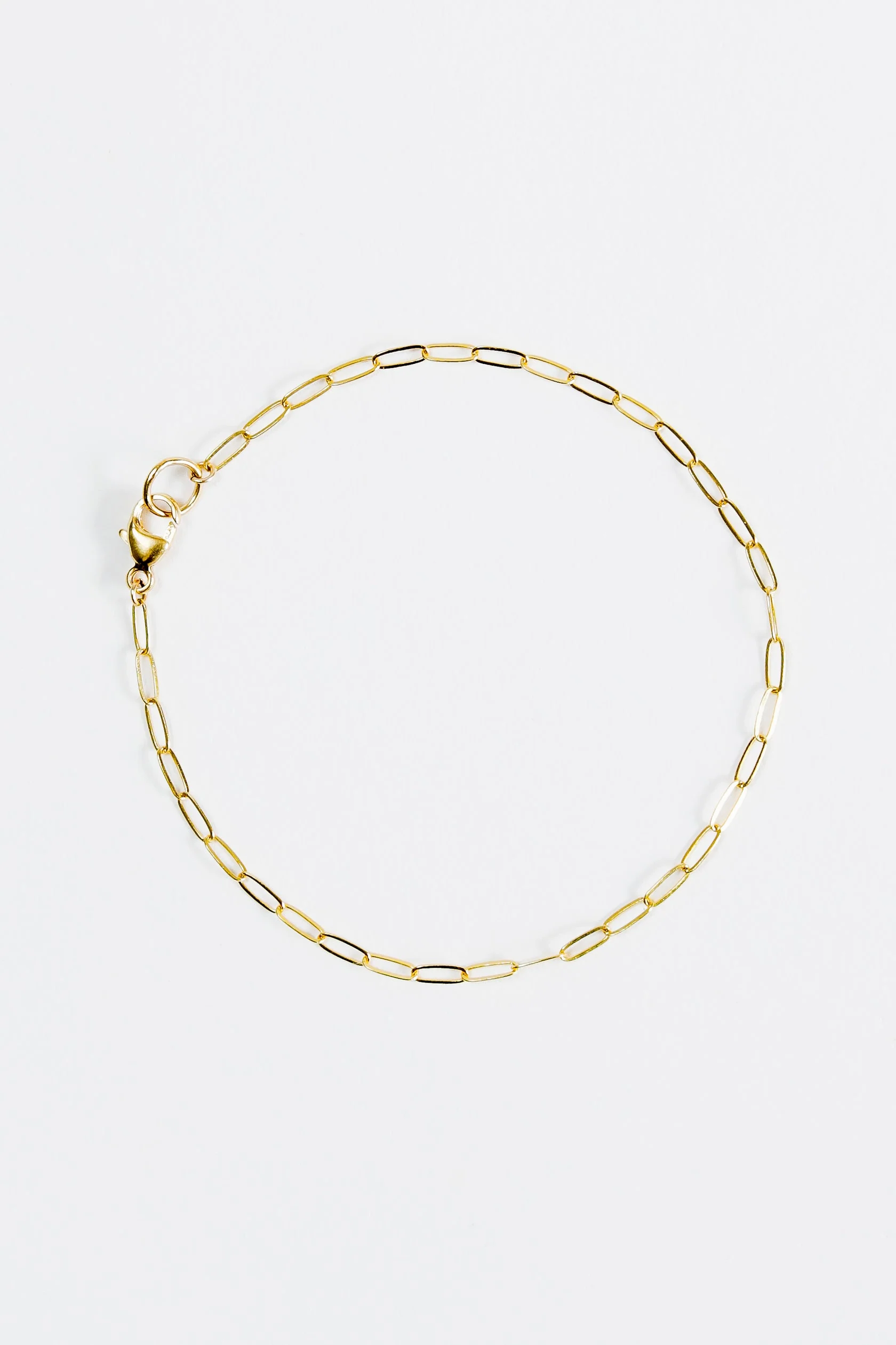 Dainty Paperclip Chain Bracelet - Image 3