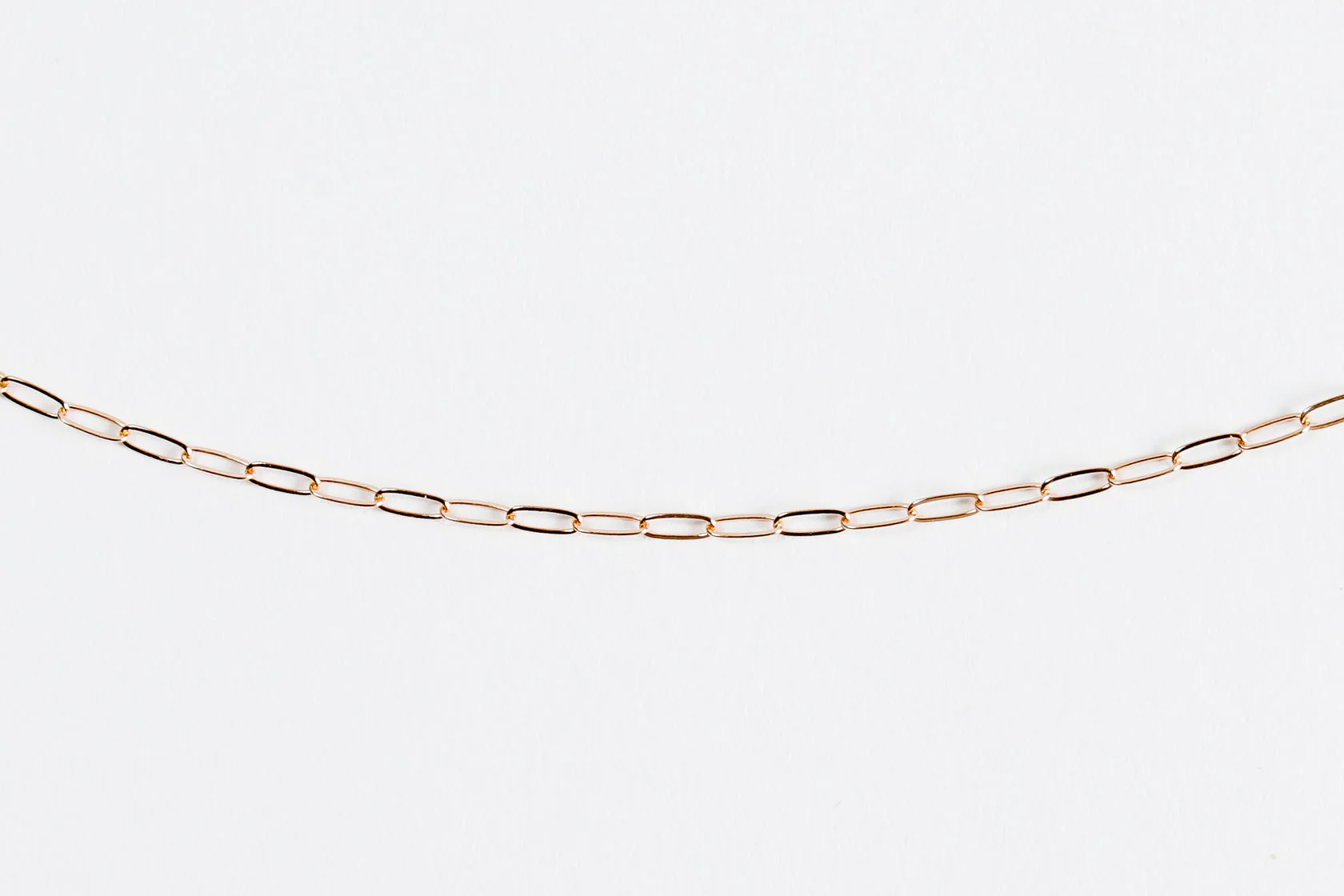Dainty Paperclip Chain Necklace - Image 3
