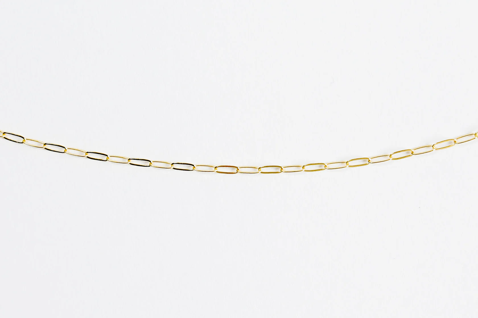 Dainty Paperclip Chain Necklace - Image 4