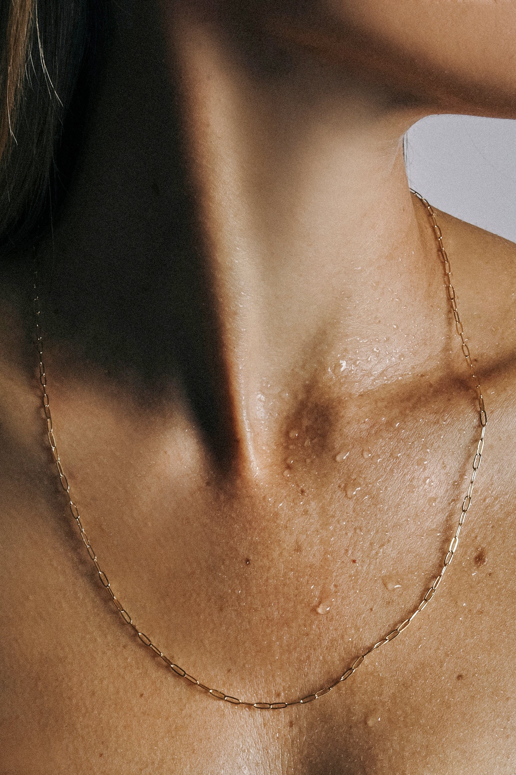 Dainty Paperclip Chain Necklace - Image 5