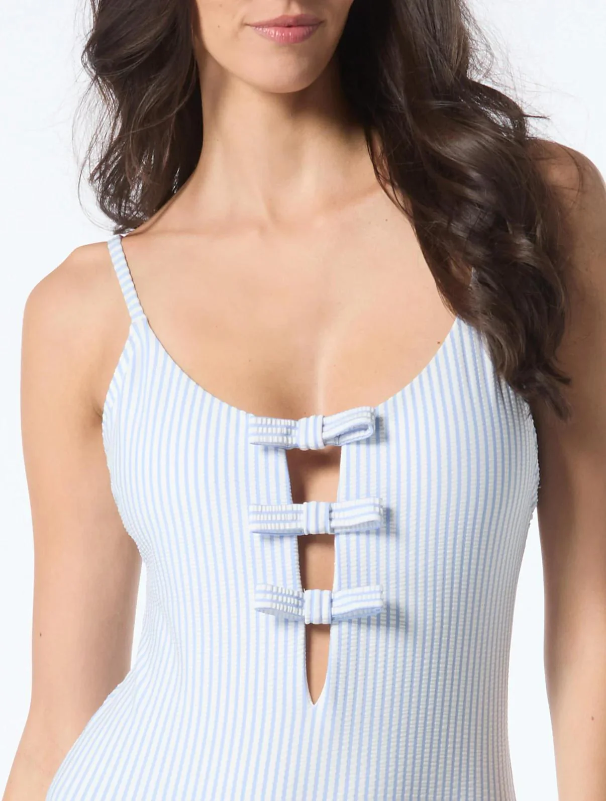 Diamond Blue Triple Tie One Piece - Image 3