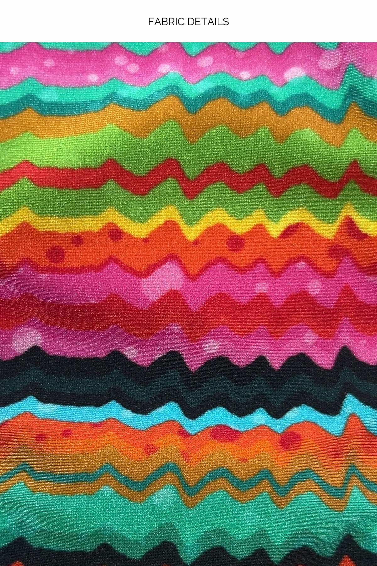 Hola Verano Multicolor Wavy Tunnel Bandeau Top - Image 4