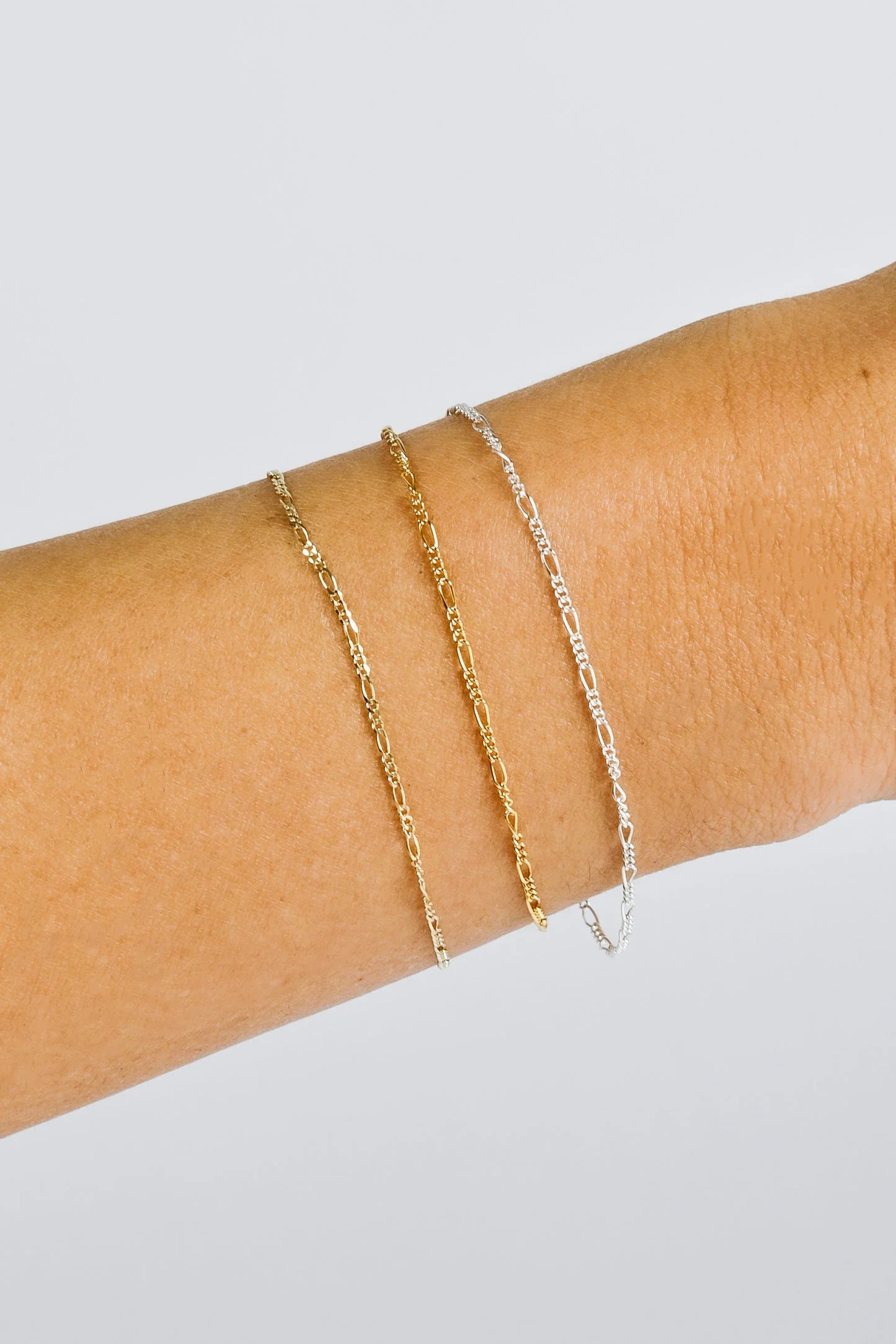 Large Figaro Chain Bracelet - Image 2
