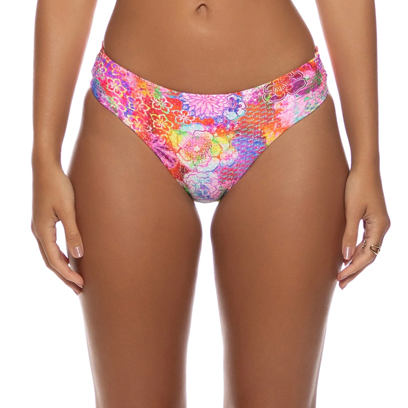 Multicolor Blooming Spark Seamless Full Ruched Back Bottom - Image 2