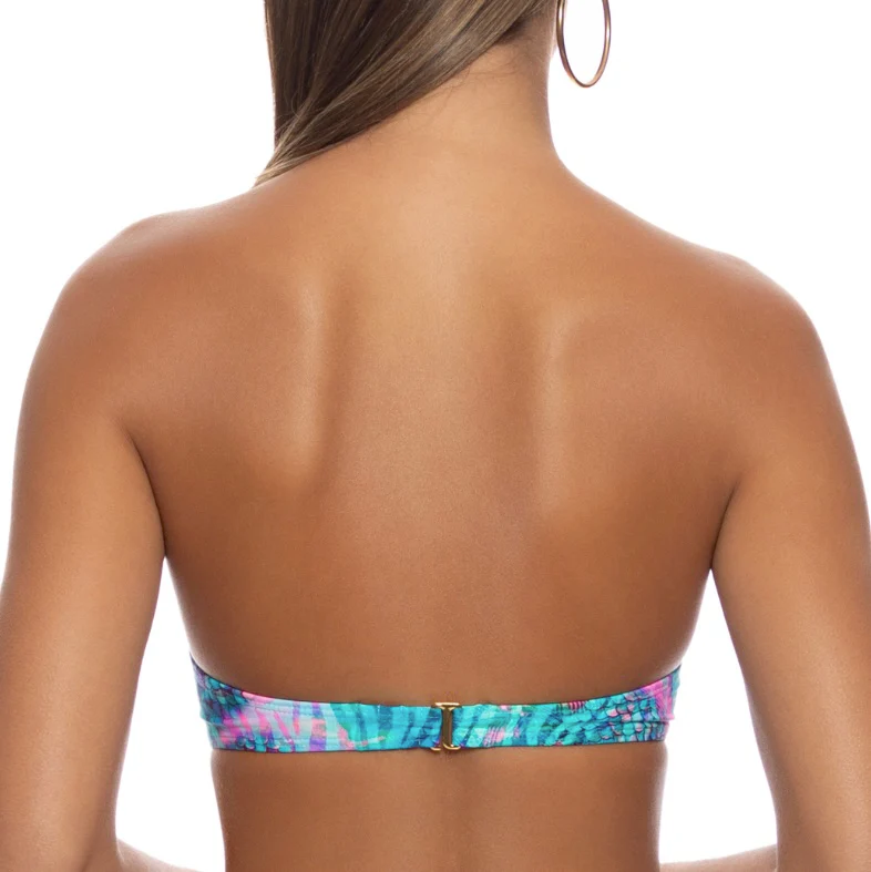 Multicolor Enchanted Mirage Underwire Push Up Bandeau Top - Image 2