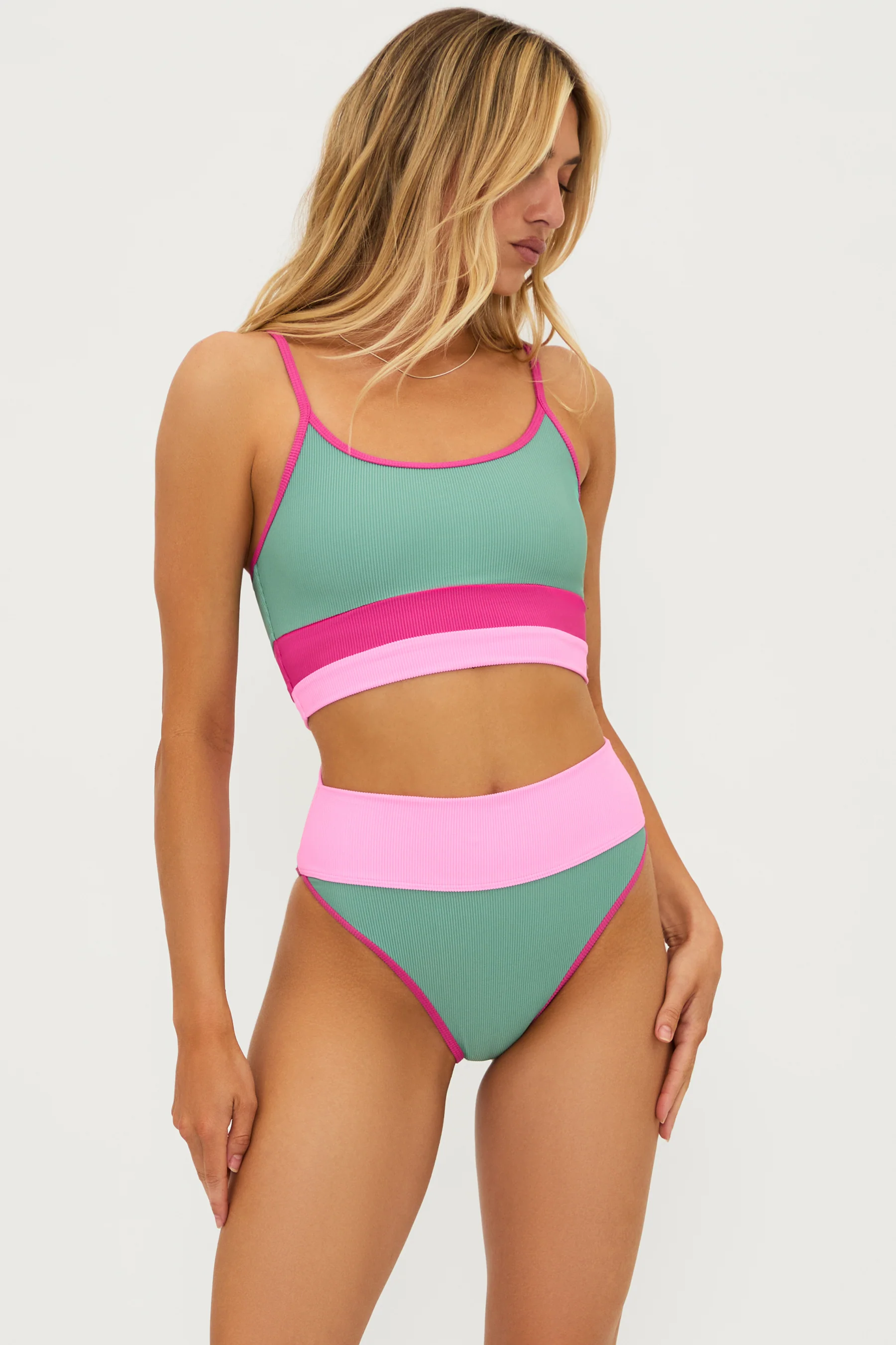 Sage Bloom Colorblock Eva Top - Image 3