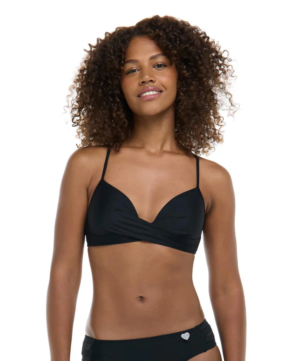 Smoothies Black Kerry Fixed Triangle Bikini Top