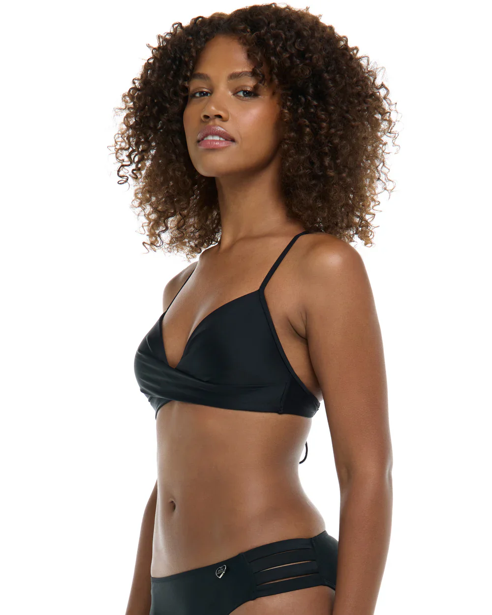 Smoothies Black Kerry Fixed Triangle Bikini Top - Image 3