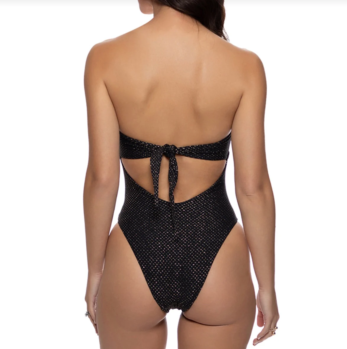 Sunkiss Glow Black Cut Out One Piece - Image 2