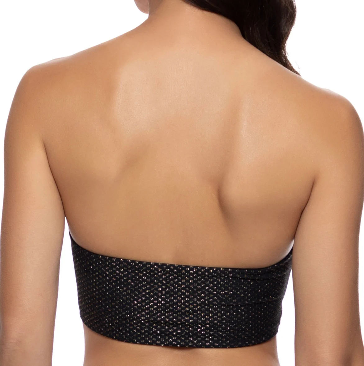 Sunkiss Glow Black Double Luli Ring Bandeau Crop Top - Image 2