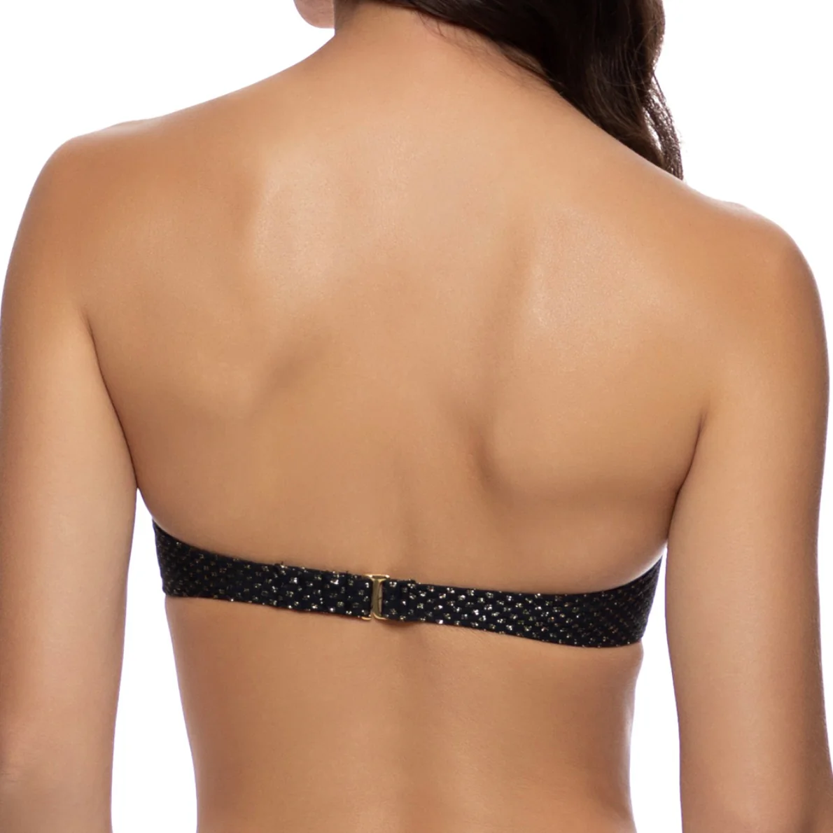 Sunkiss Glow Black Underwire Push Up Bandeau Top - Image 2