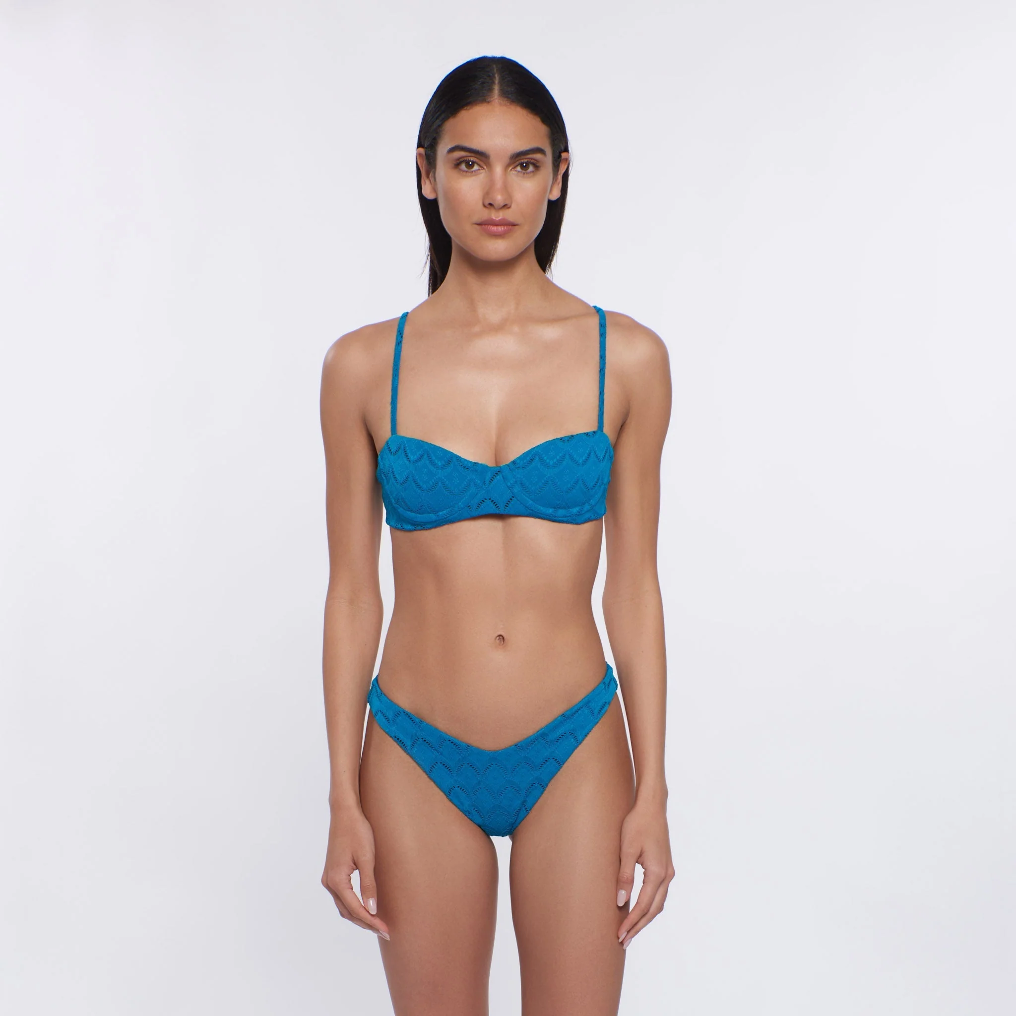 Teal Athena Portia Bikini Top