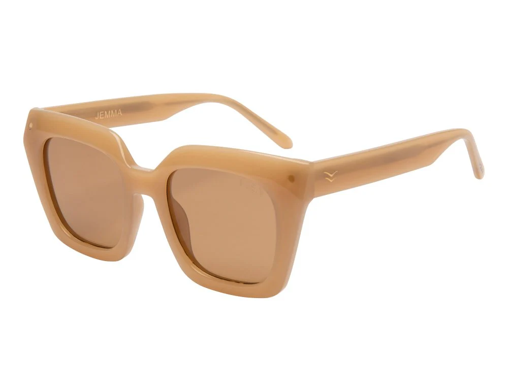 Vanilla / Brown Jemma Sunglasses - Image 2