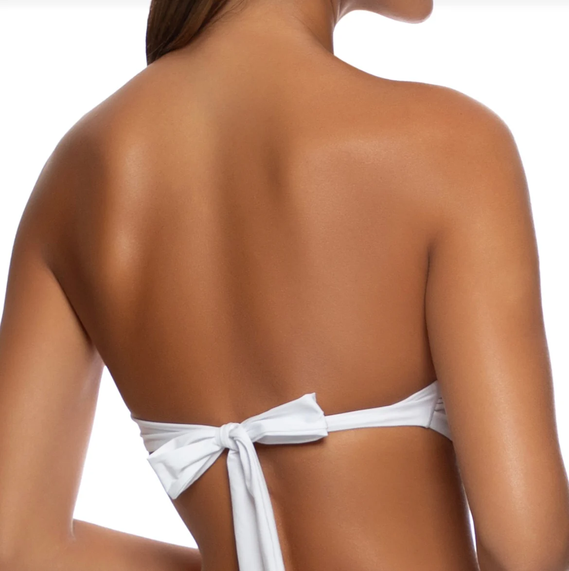 White Sweet Love Free Form Bandeau Top - Image 2